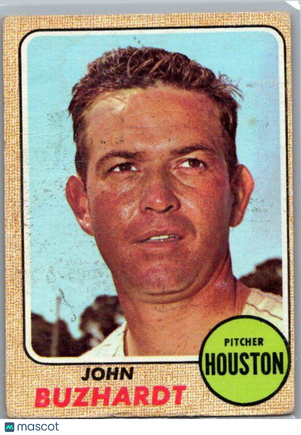 1968 Topps #403 John Buzhardt