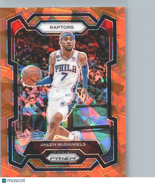 2023-24 Panini Prizm - Orange Ice #291 Jalen McDaniels