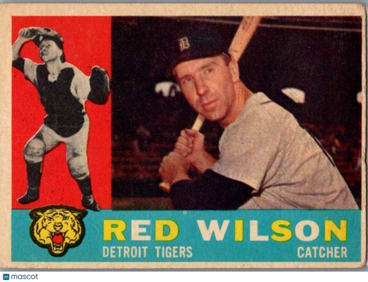 1960 Topps #379a Red Wilson White back