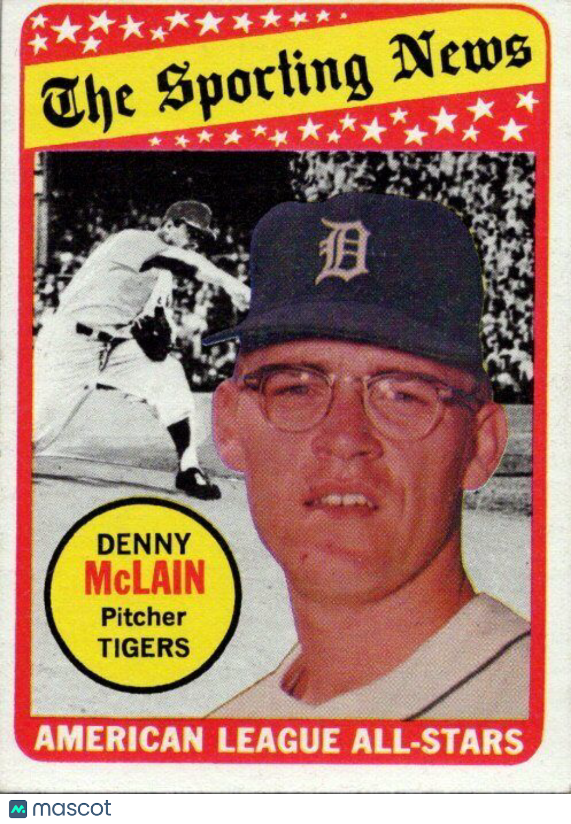 1969 Topps #433 Denny McLain