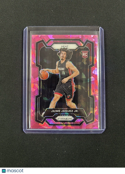 2023-24 Panini Prizm RC Pink Cracked Ice Prizm #137 Jaime Jaquez Jr.