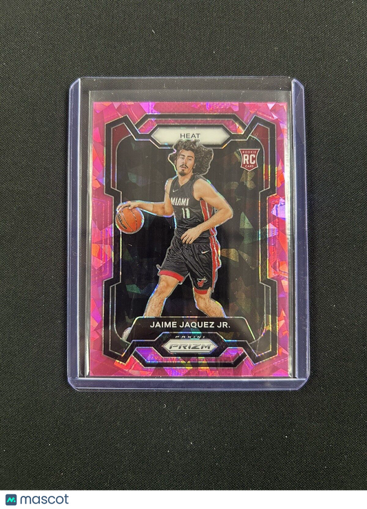 2023-24 Panini Prizm RC Pink Cracked Ice Prizm #137 Jaime Jaquez Jr.