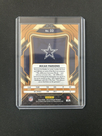 2023 Panini Gold Standard Micah Parsons /99