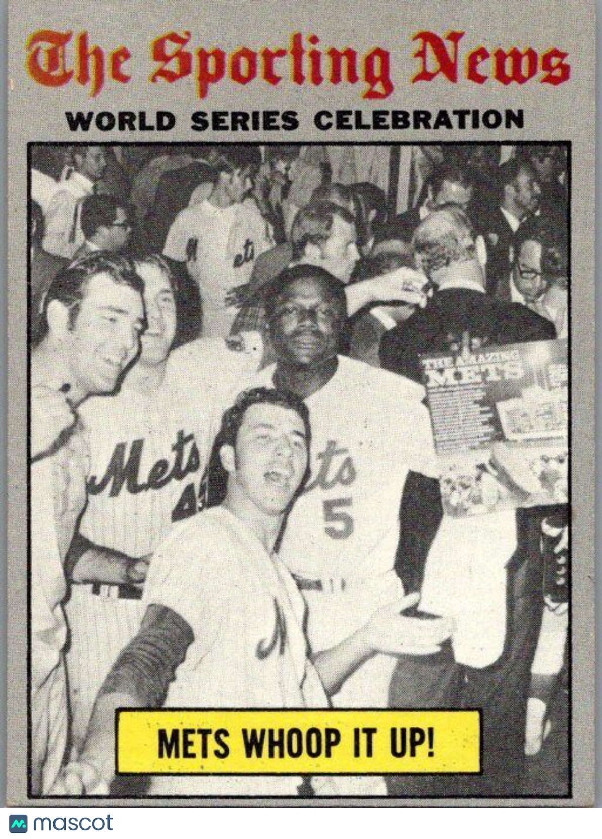 1970 Topps #310 World Series Celebration - Mets Whoop It Up!