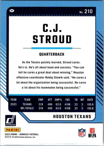 2024 Panini Donruss - #210 C.J. Stroud