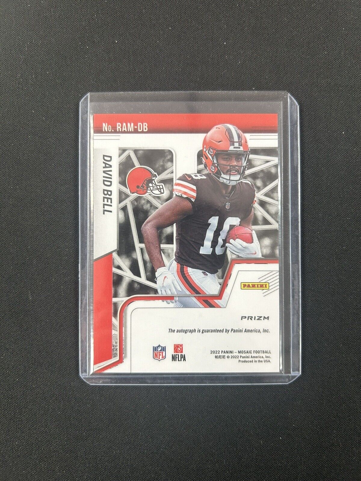 2022 Panini Mosaic - Rookie Autographs Mosaic #RAM-DB David Bell RC Browns