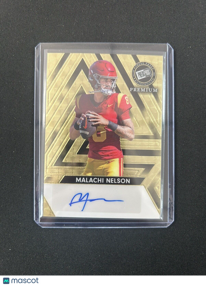 2024 Leaf Press Pass Premium Gold Malachi Nelson auto 1/1