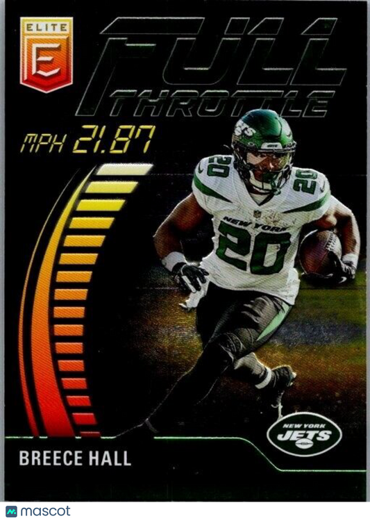 2023 Panini Donruss Elite - Full Throttle Green #FT-BH Breece Hall