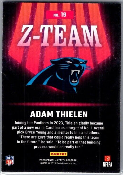 2023 Panini Zenith - Z-Team #19 Adam Thielen