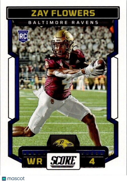 2023 Score - Rookies Gold #351 Zay Flowers (RC)