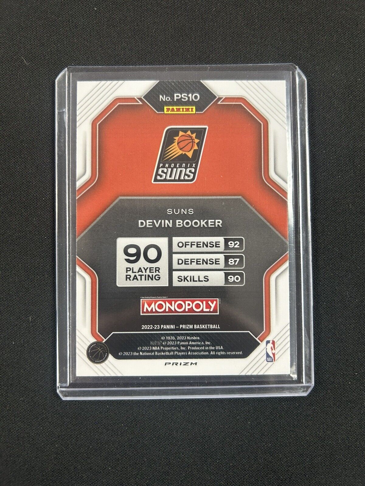 2023-24 Panini Prizm Monopoly Dice #72 Devin Booker