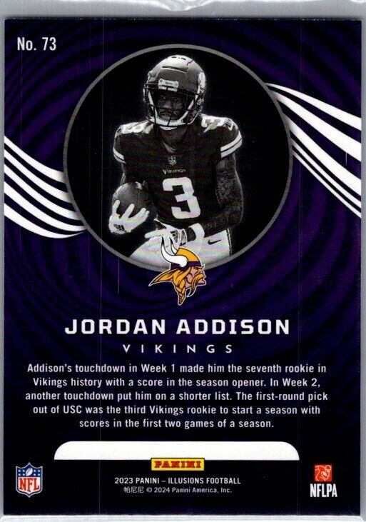 2023 Panini Illusions - #73 Jordan Addison (RC)