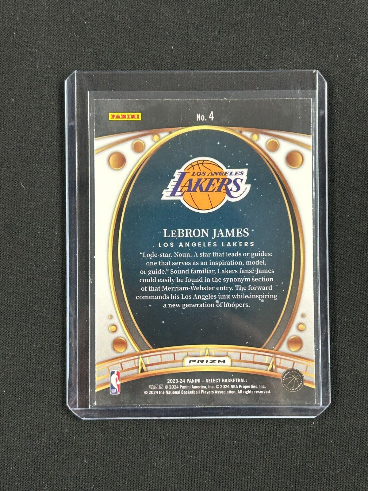 2023-24 Panini Select Red Lodestars #4 LeBron James