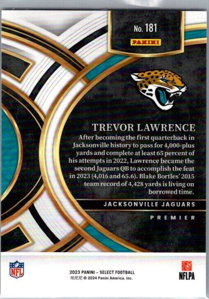 2023 Panini Select - Premier Level #181 Trevor Lawrence