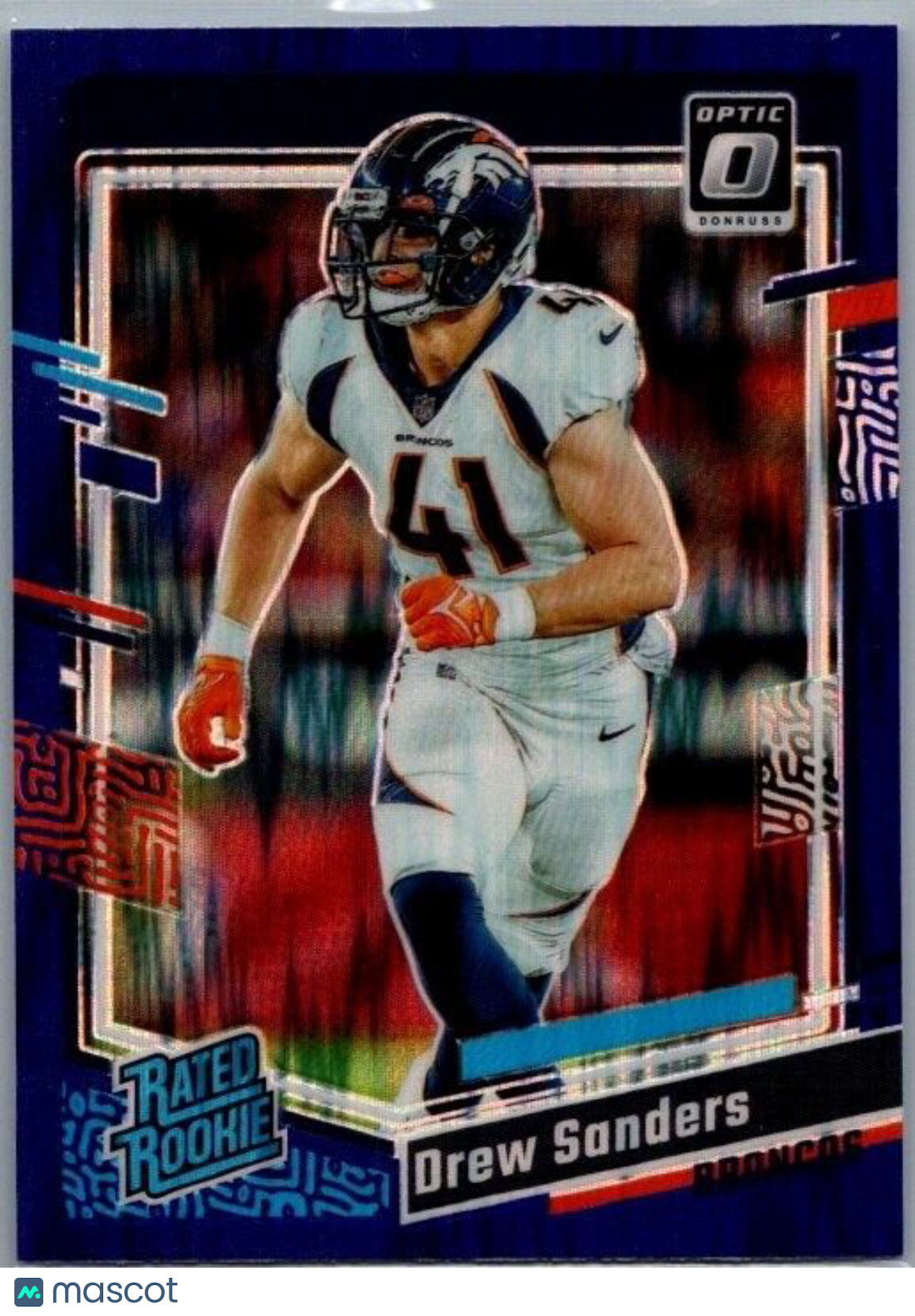 2023 Panini Donruss Optic - Rated Rookie #230 Drew Sanders (RC) Purple Shock