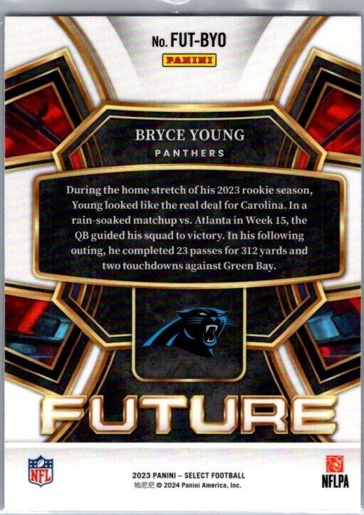 2023 Panini Select - Select Future #FUT-BYO Bryce Young (RC)