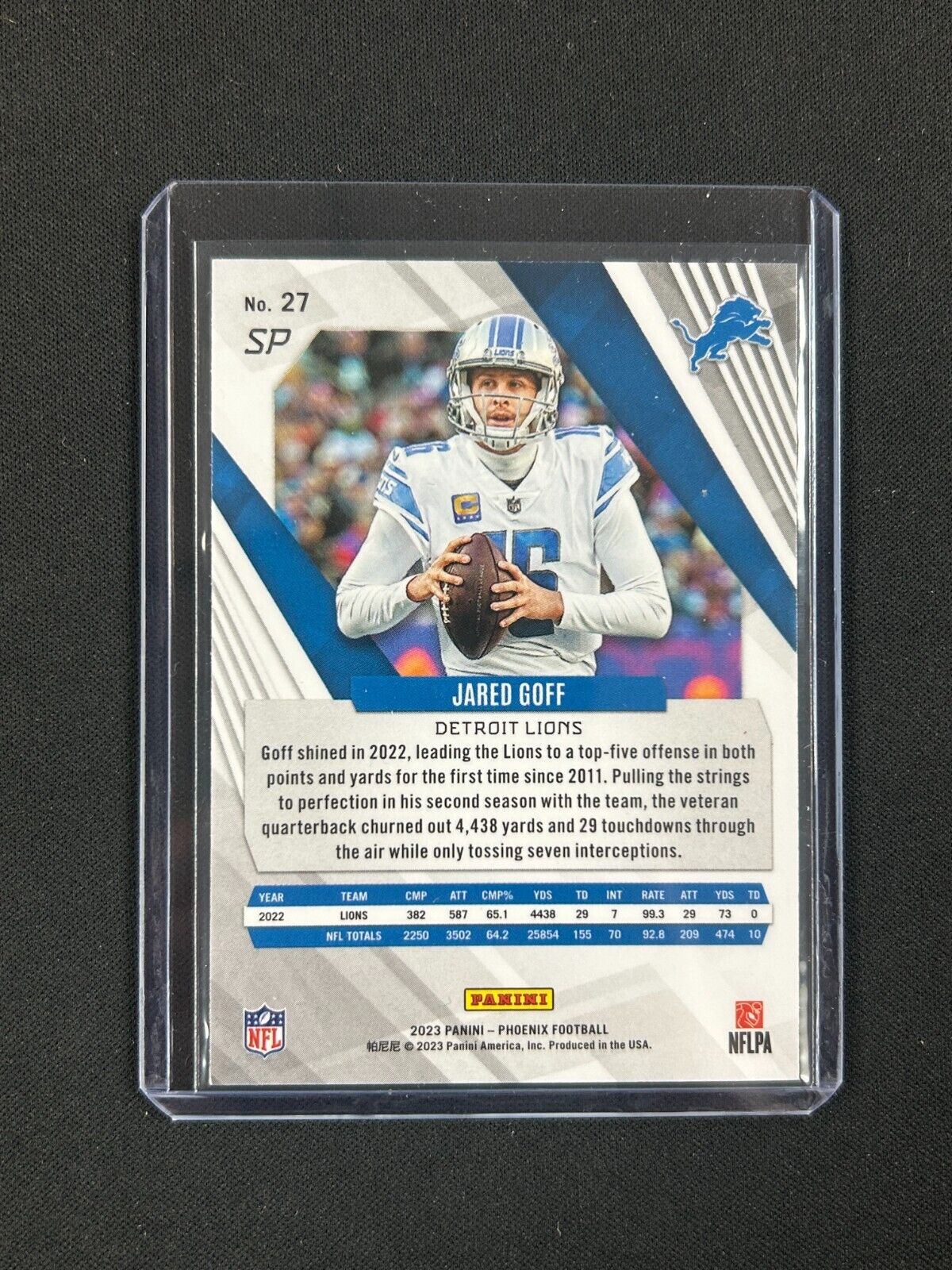 2023 Panini Phoenix - Silver Seismic SP Variation #27 Jared Goff SP