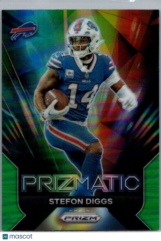 2023 Panini Prizm - Prizmatic Green #5 Stefon Diggs