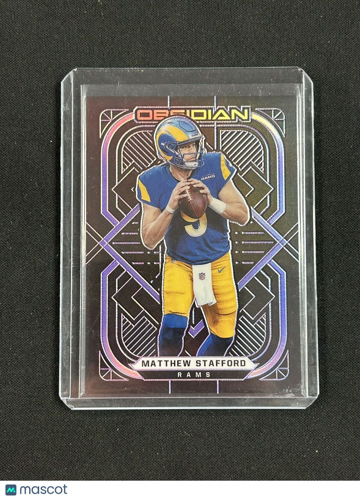 2021 Panini Obsidian - Electric Etch Purple #54 Matthew Stafford /100