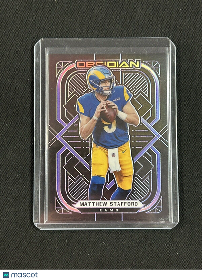 2021 Panini Obsidian - Electric Etch Purple #54 Matthew Stafford /100