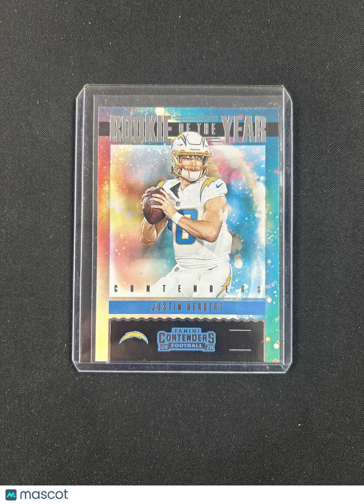 2020 Panini Contenders JUSTIN HERBERT Chargers Rookie Of The Year ROY INSERT RC