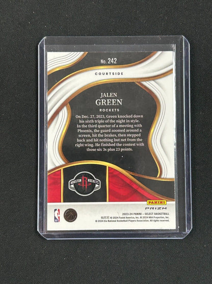 2023-24 Panini Select Tri Color Courtside #242 Jalen Green