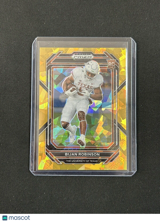 2023 Panini Prizm Draft Picks - Gold Ice Prizm #115 Bijan Robinson (RC)