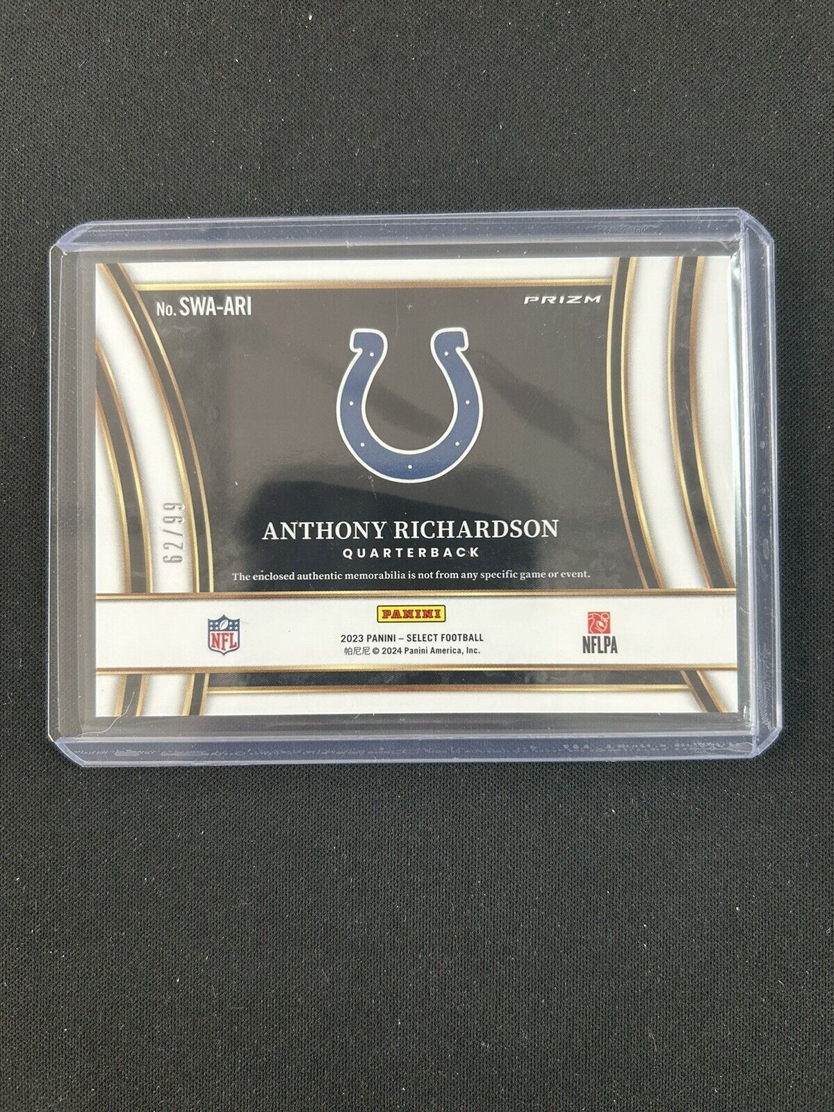 2023 Panini Select Prizm Anthony Richardson /99