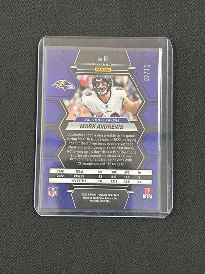 2023 Panini Mosaic Pink Swirl Mark Andrews /11 CASE HIT