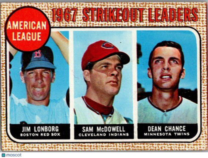 1968 Topps #12 Lonborg /McDowell /Chance