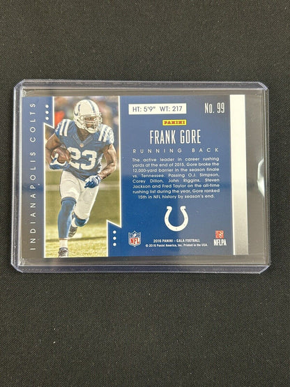 2016 Panini Gala - #99 Frank Gore /49