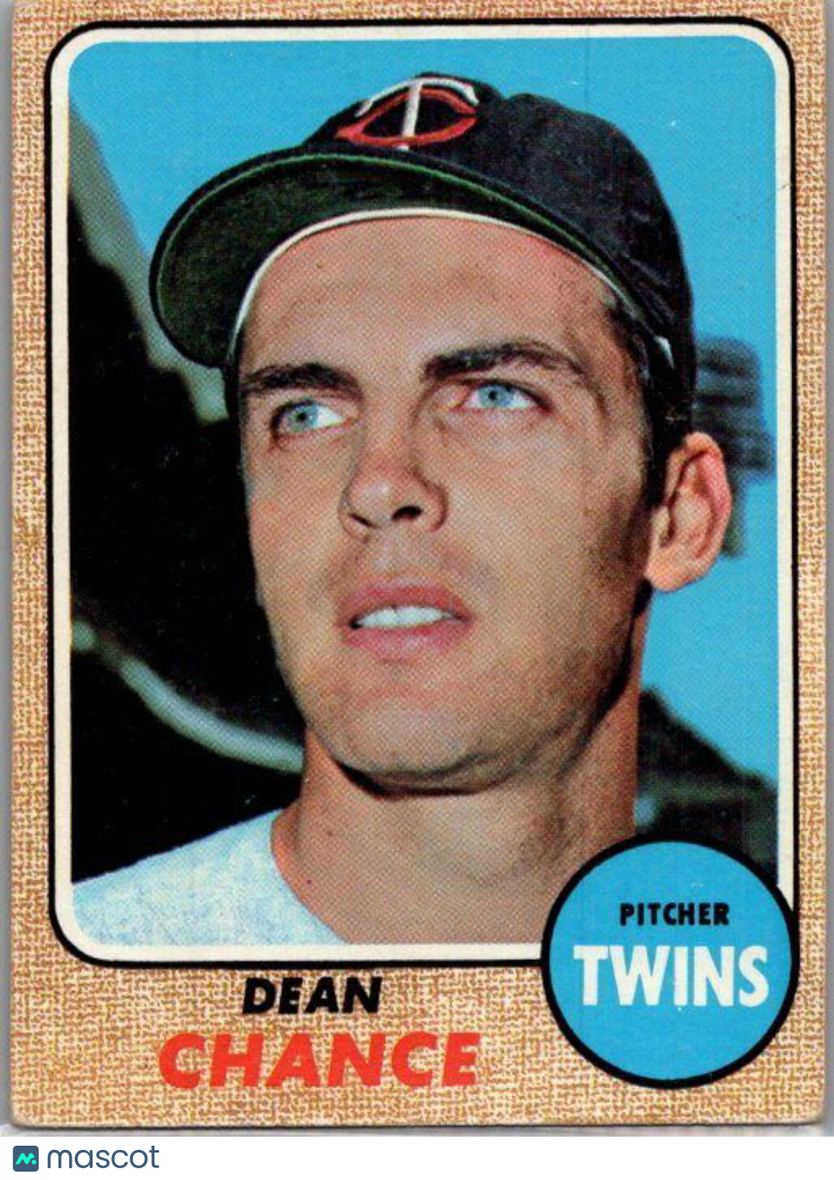 1968 Topps #255 Dean Chance VG/EX