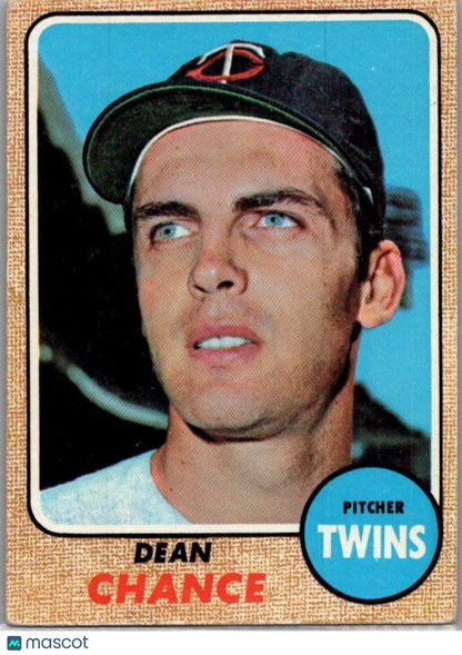 1968 Topps #255 Dean Chance VG/EX