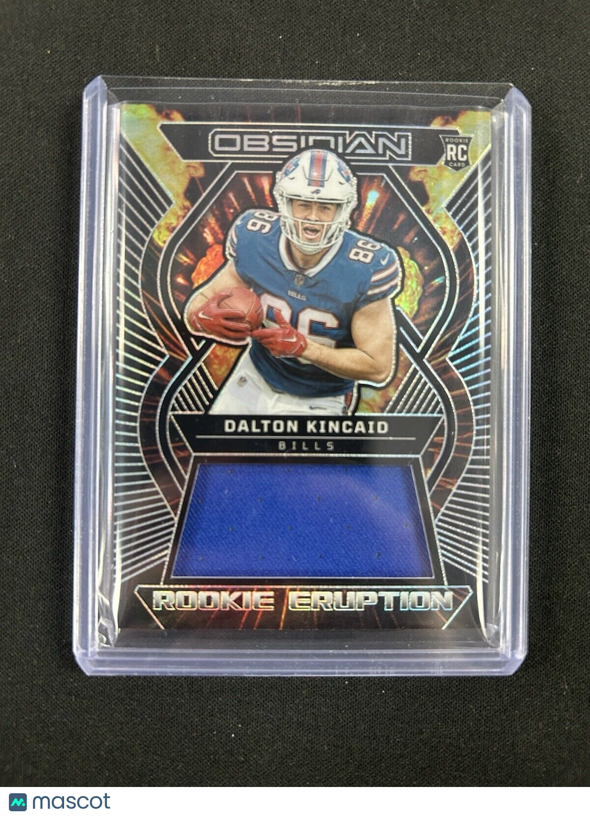 2023 Panini Obsidian Football Dalton Kincaid RC REM-DKI Rookie Eruption /199