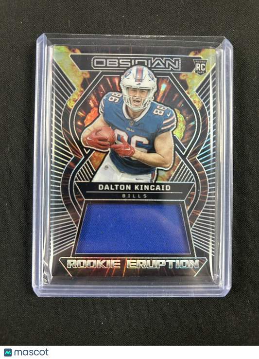 2023 Panini Obsidian Football Dalton Kincaid RC REM-DKI Rookie Eruption /199