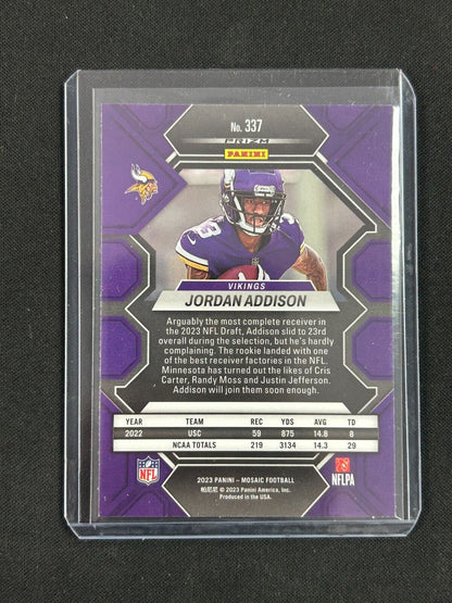 2023 Panini Mosaic Silver #337 Jordan Addison