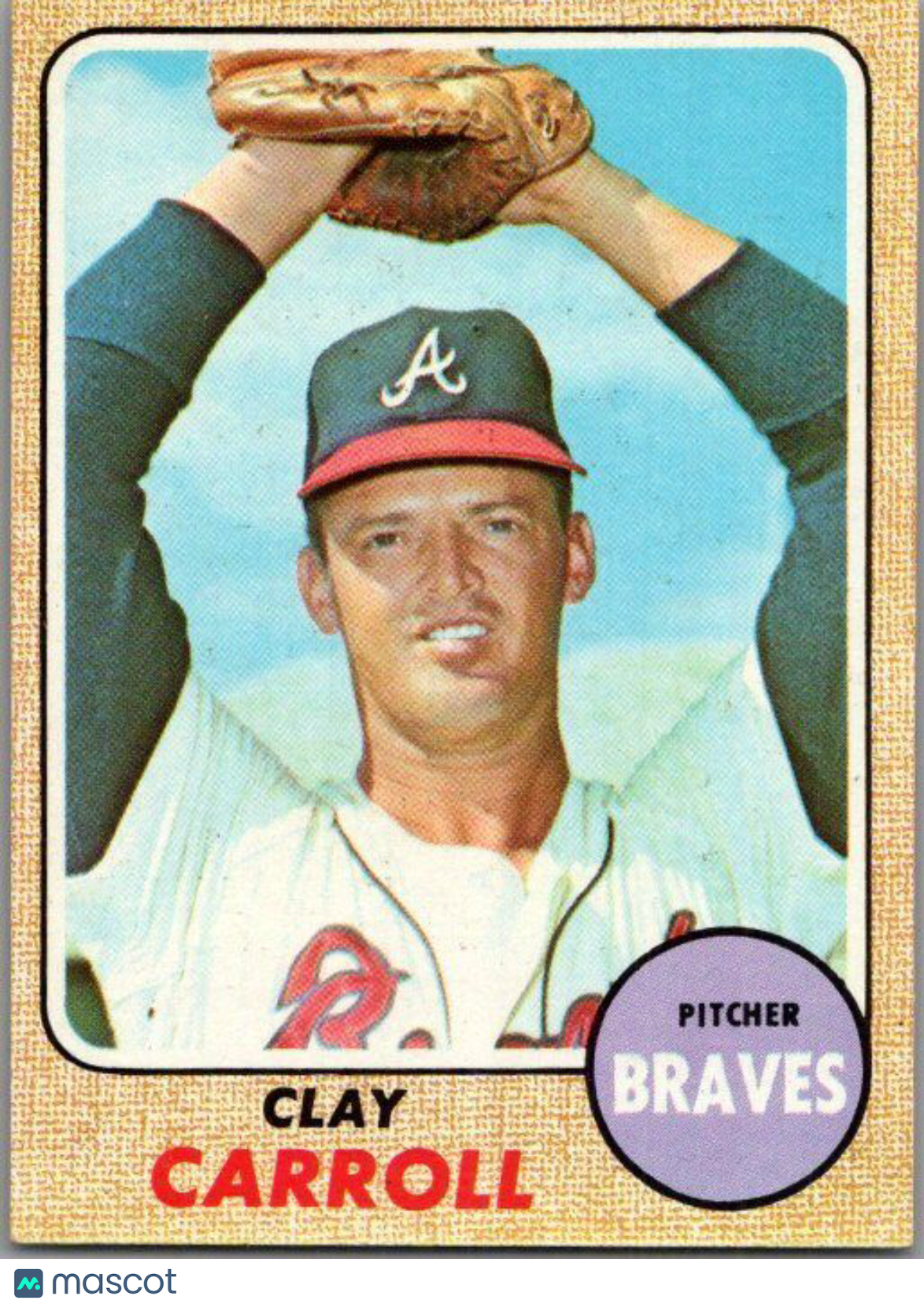 1968 Topps #412 Clay Carroll EX/NM