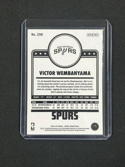 2023-24 Panini NBA Hoops - Hoops Tribute #298 Victor Wembanyama (RC)