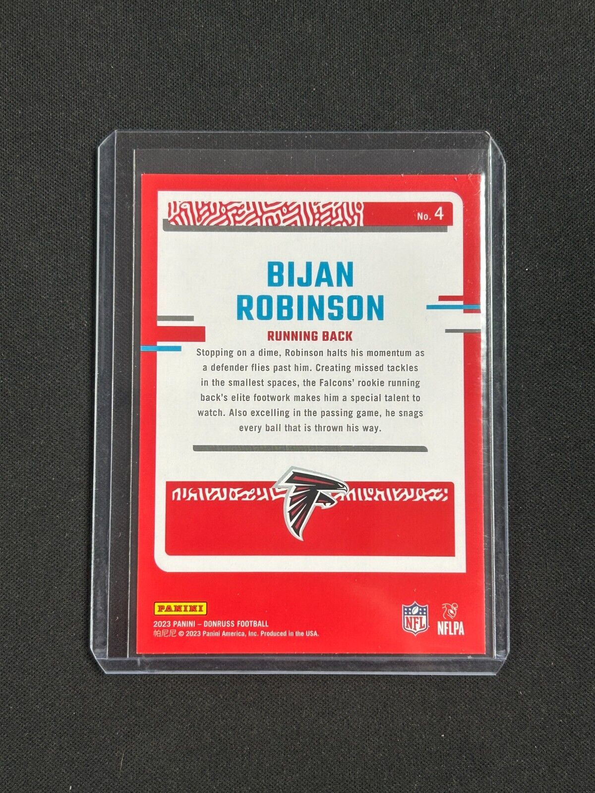 2023 Panini Donruss the Rookies Bijan Robinson #4