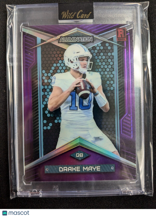 2023 Wild Card Alumination Purple Drake Maye (RC) /50