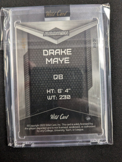 2023 Wild Card Alumination Purple Drake Maye (RC) /50