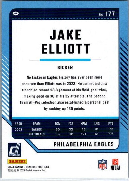 2024 Panini Donruss - #177 Jake Elliott