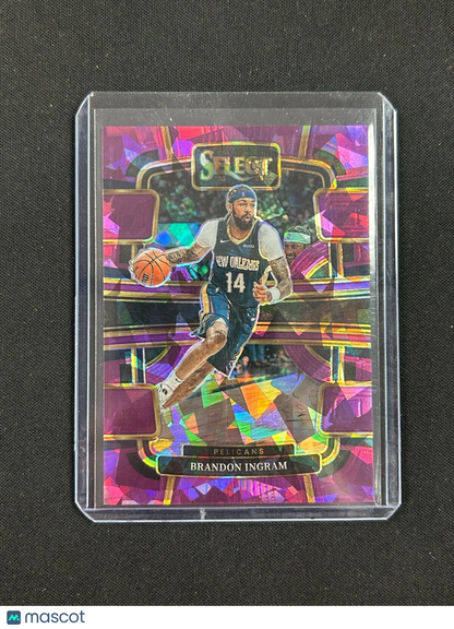 2023 Panini Select Concourse Purple Cracked Ice #28 Brandon Ingram /99