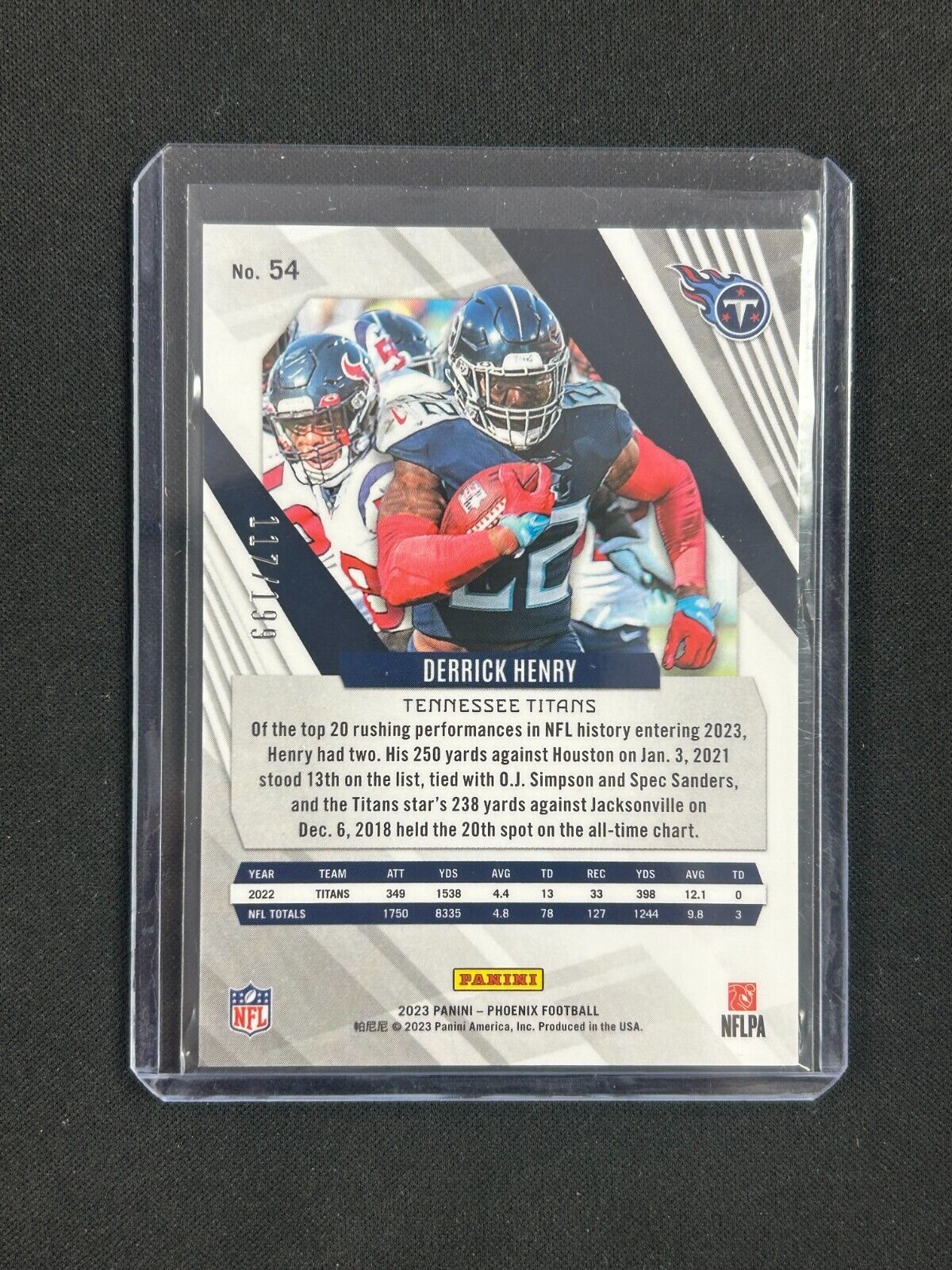 2023 Panini Phoenix Red #54 Derrick Henry /199