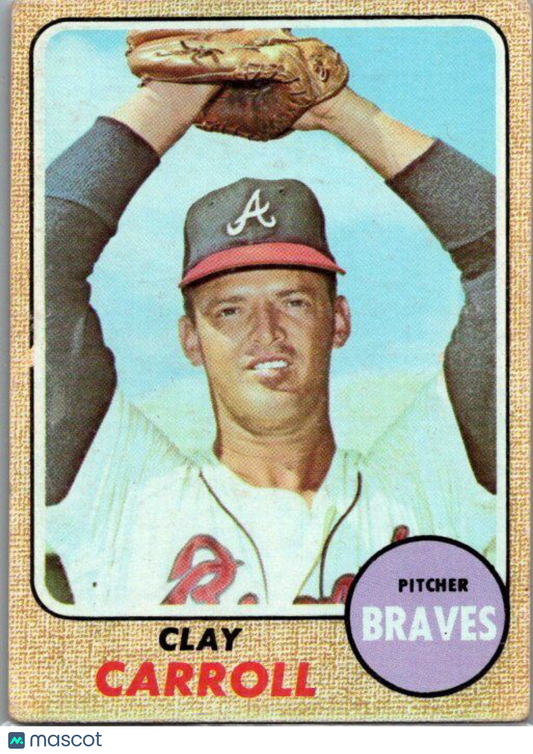 1968 Topps #412 Clay Carroll