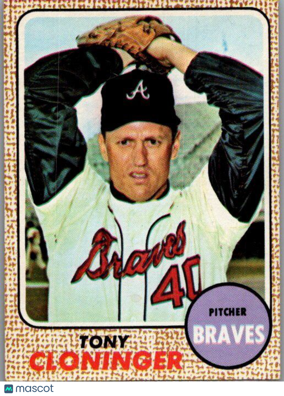 1968 Topps #93 Tony Cloninger