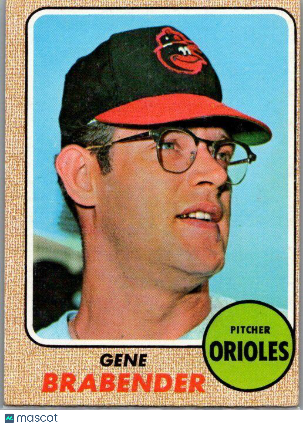 1968 Topps #163 Gene Brabender