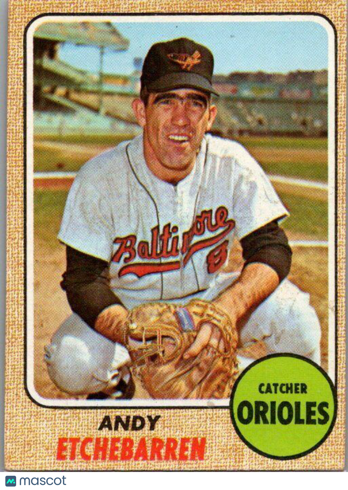 1968 Topps #204 Andy Etchebarren VG/EX