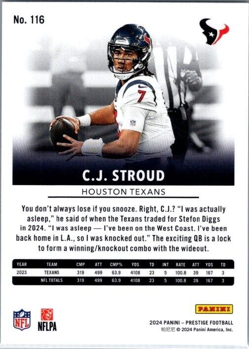 2024 Panini Prestige - CJ Stroud #116