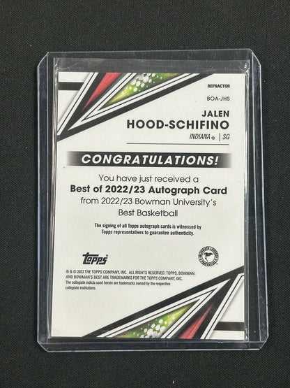 2023 Topps Bowman U Jalen Hood Schifino Auto